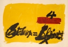 Antoni Tàpies: Als mestres de Calalunya (1), 1974