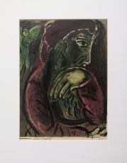 Marc Chagall: Job in despair, 1960