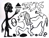 A.R. Penck: Willst du oder willst du nicht, 1989 (variante)