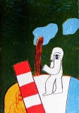 Horst Antes: Geh durch den Spiegel V, 1963