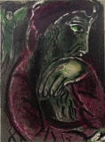 Marc Chagall: Job in despair, 1960