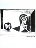 Pablo Picasso: Composition au verre à pied, 1947