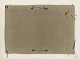 Antoni Tàpies: L. in schwarz, bister und zwei grau, 1970