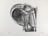 Rudolf Belling: Entwurf für Metallplatten und Draht II, 1967