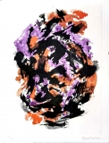 Alfred Manessier: Eau-forte en rouge et violet n°23 bis, 1974