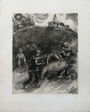 Marc Chagall: Le Meunier, son Fils et lAne, 1952